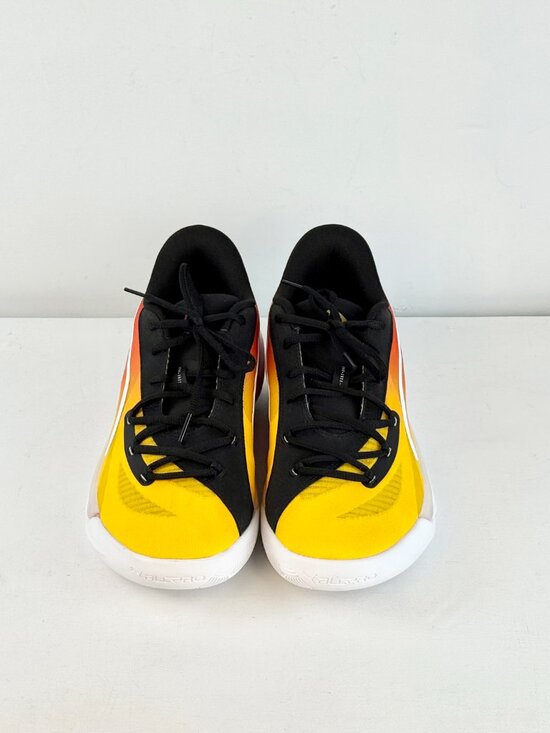 Men\'s 11.5 - Puma ALL NITRO Showtime Basketball-Yellow Sizzle/Purple Glimmer main image 7